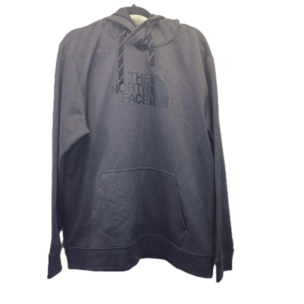The North Face Men’s XL Gray Pullover Hoodie Kangaroo Pocket Logo Sweatshirt
